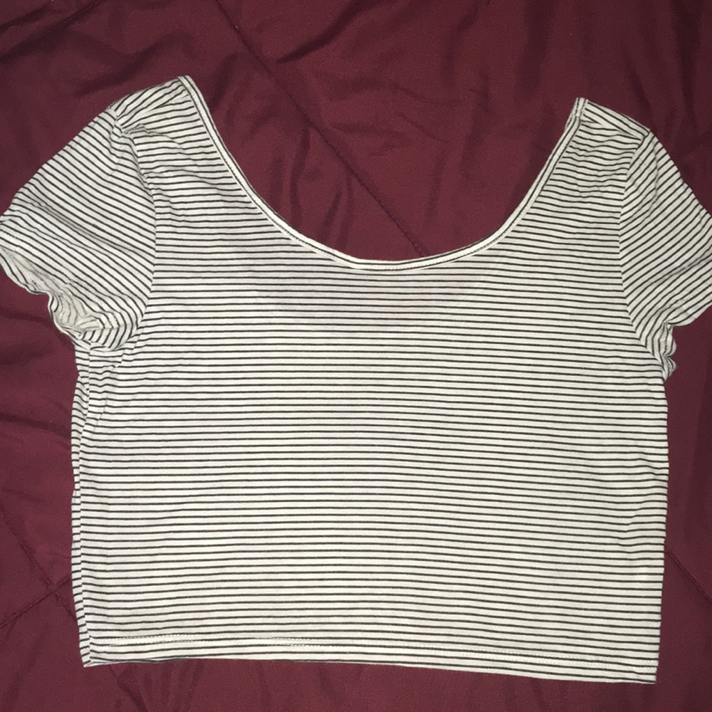 Striped crop top
